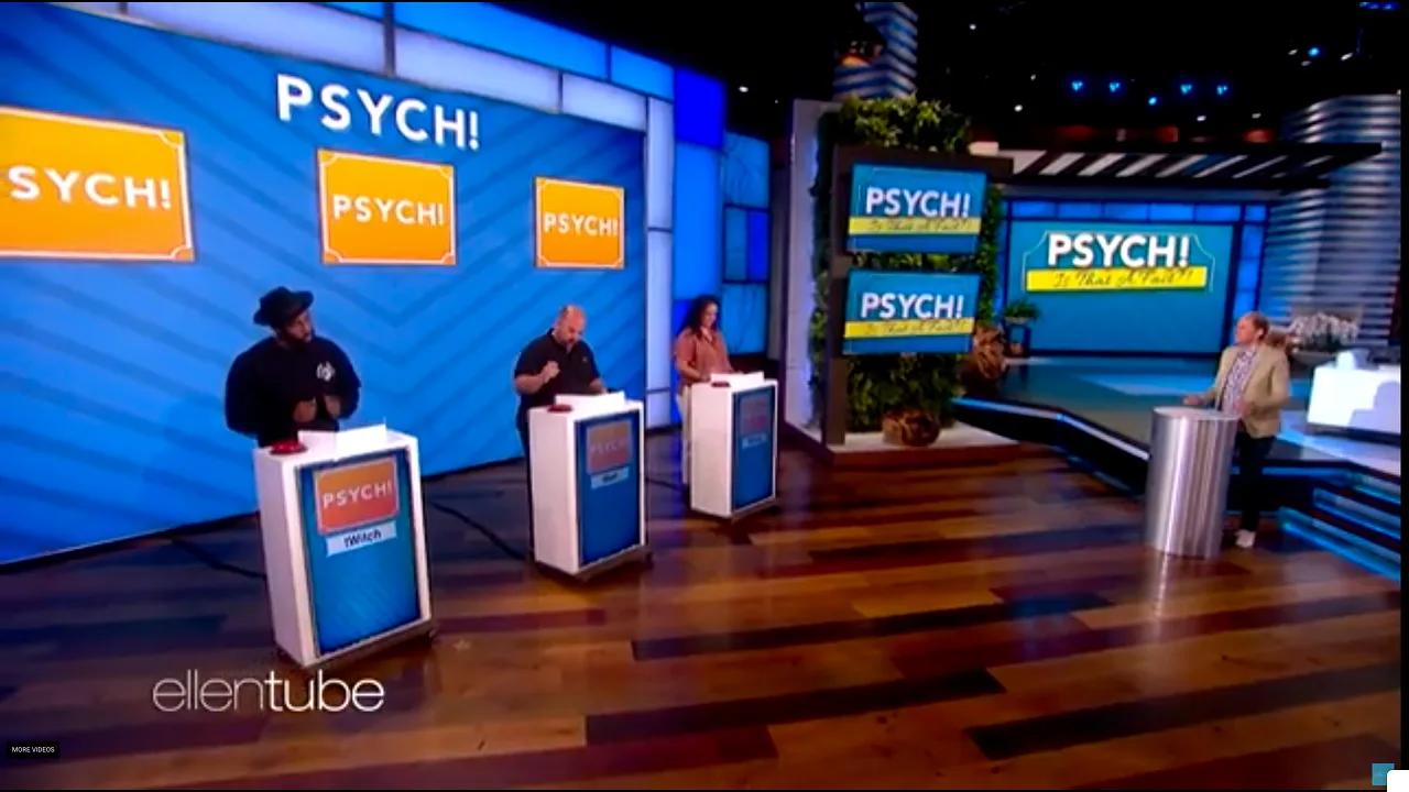 On Air — A variation of the game was used on the show with guests and staff